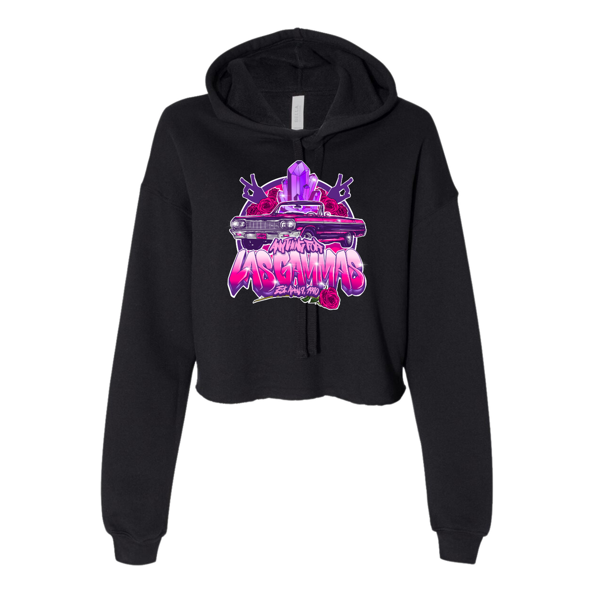 no mass prod GLMNIST2 Cropped hoodie トップス no mass prod