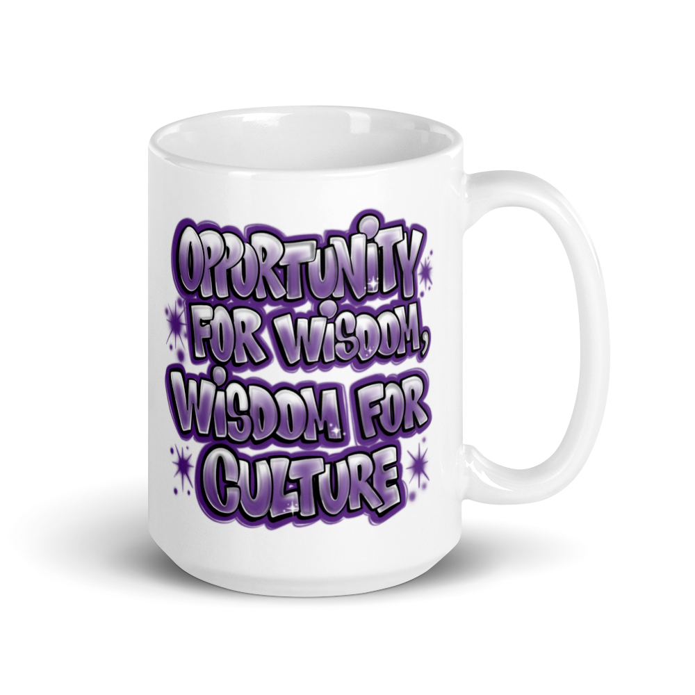1986 world expo coffee mug 1986 Graffiti 2.0 Mug – Royal Roots Greek Apparel, LLC main image 1