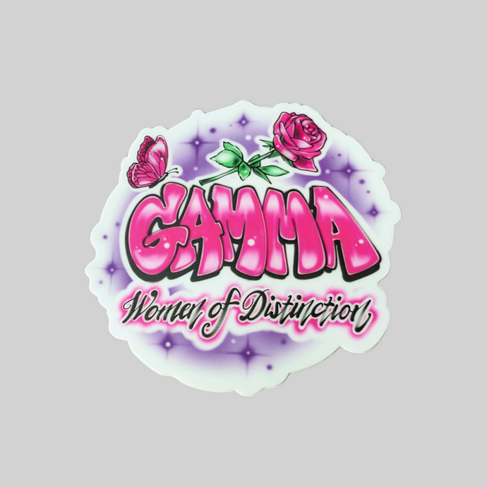 Gamma Women of Distinction Sticker