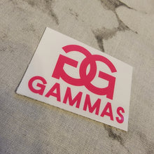 Load image into Gallery viewer, GG Gammas 2&quot; Stickers ($2/each)