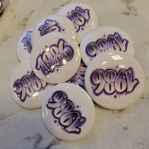 1986 Buttons