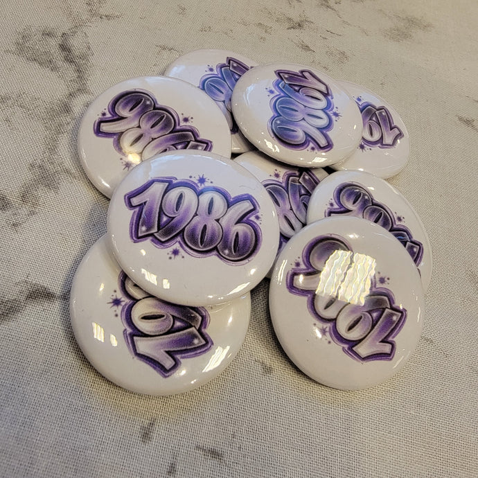 1986 Buttons