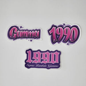 Gamma 3" Stickers