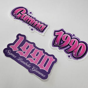 Gamma 3" Stickers