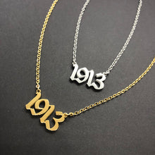 Load image into Gallery viewer, Gold 1913 Necklace , Silver 1913 Necklace , 1913 Chain , 1913 Jewelry