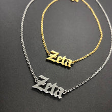 Load image into Gallery viewer, Zeta Necklace , Zeta Gift , Zeta Chain , Zeta Gift