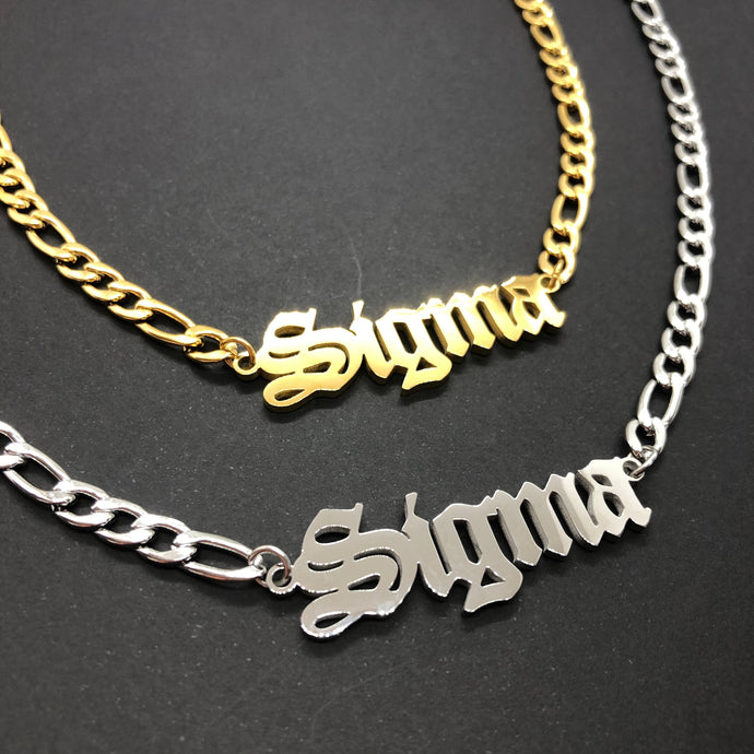 Sigma Necklace , Sigma Gift , Sigma Chain , Sigma Gift