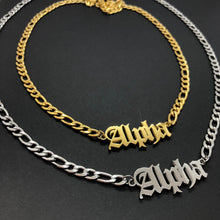 Load image into Gallery viewer, Alpha Necklace , Alpha Gift , Alpha Chain , 1906 Necklace , 1906 Chain