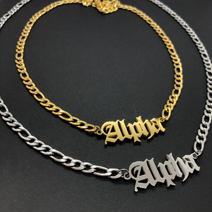 Alpha Necklace , Alpha Gift , Alpha Chain