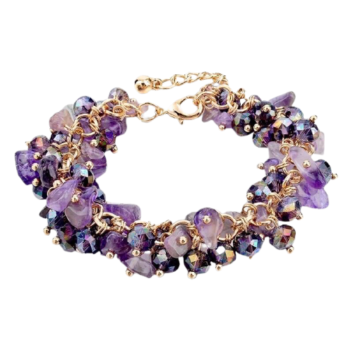 Gold Amethyst Bracelet