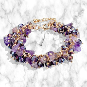 Gold Amethyst Bracelet