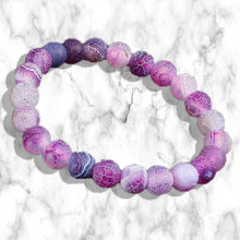 Load image into Gallery viewer, Purple Marble Bracelet