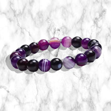 Load image into Gallery viewer, Round Amethyst Bracelet