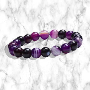 Round Amethyst Bracelet